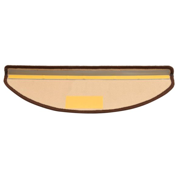 15 db barna öntapadó lépcsőszőnyeg 65 x 21 x 4 cm