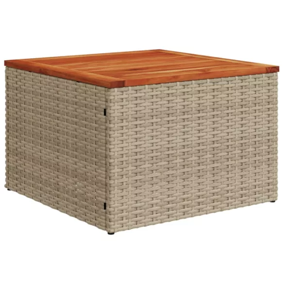 11 részes szürke polyrattan kerti ülőgarnitúra párnákkal