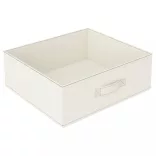 krémszínű acél tárolóállvány 4 szövetkosárral