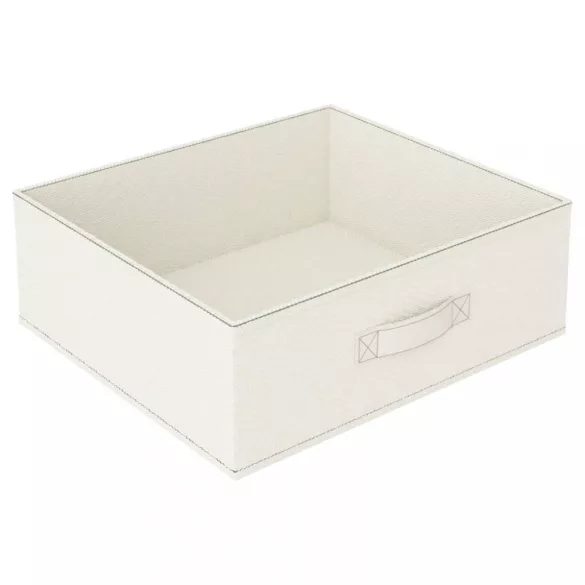 krémszínű acél tárolóállvány 4 szövetkosárral