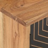 tömör akácfa TV-szekrény 115 x 30 x 39 cm