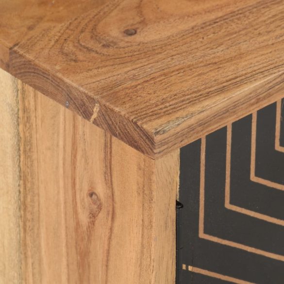 tömör akácfa TV-szekrény 115 x 30 x 39 cm