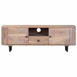 tömör akácfa TV-szekrény 118 x 30 x 40 cm