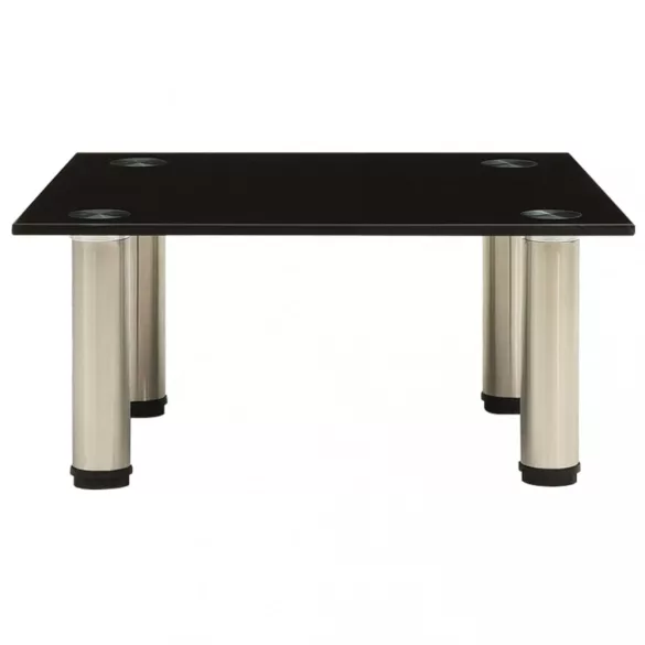 fekete edzett üveg TV-állvány 40 x 35 x 17 cm