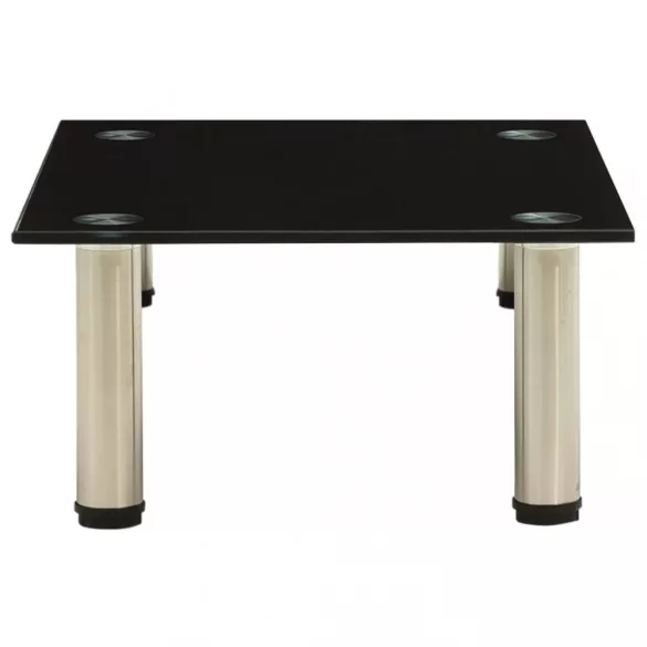 fekete edzett üveg TV-állvány 40 x 35 x 17 cm