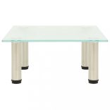 322759  TV Stand Frosted 40x35x17 cm Tempered Glass