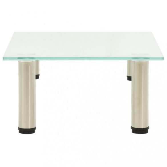 322759  TV Stand Frosted 40x35x17 cm Tempered Glass