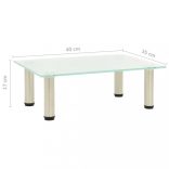 322759  TV Stand Frosted 40x35x17 cm Tempered Glass