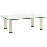 átlátszó edzett üveg TV-állvány 40 x 35 x 17 cm