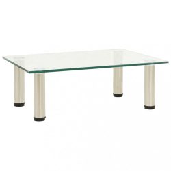 átlátszó edzett üveg TV-állvány 40 x 35 x 17 cm