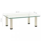 átlátszó edzett üveg TV-állvány 40 x 35 x 17 cm