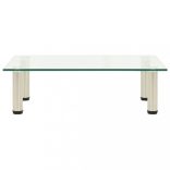 átlátszó edzett üveg TV-állvány 60 x 35 x 17 cm