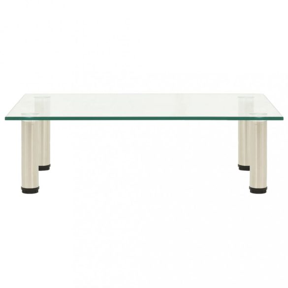 átlátszó edzett üveg TV-állvány 60 x 35 x 17 cm