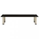 fekete edzett üveg TV-állvány 80 x 35 x 17 cm