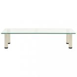 átlátszó edzett üveg TV-állvány 80 x 35 x 17 cm