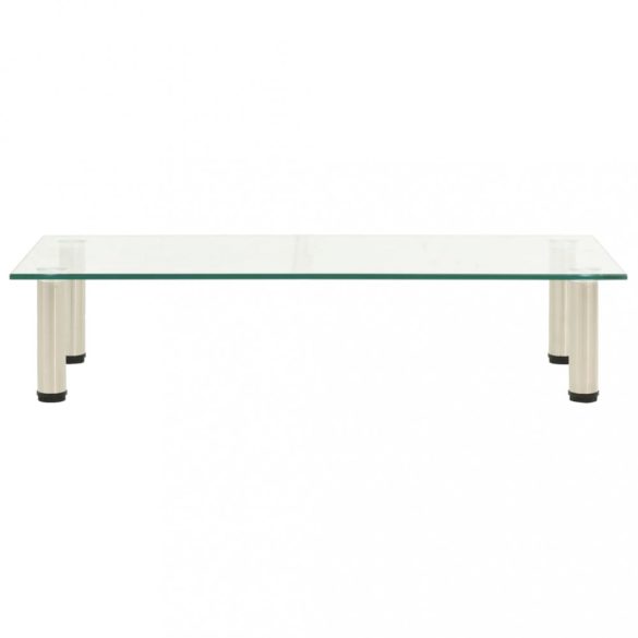 átlátszó edzett üveg TV-állvány 80 x 35 x 17 cm