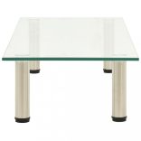 átlátszó edzett üveg TV-állvány 80 x 35 x 17 cm