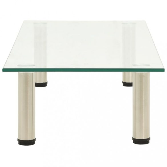 átlátszó edzett üveg TV-állvány 80 x 35 x 17 cm