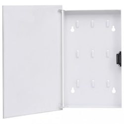 fehér kulcsszekrény mágneses lappal 30 x 20 x 5,5 cm