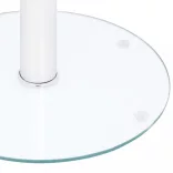 átlátszó edzett üveg dohányzóasztal 40 cm