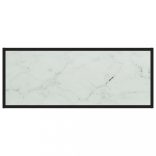 fekete TV-szekrény fehér márvány mintás üveggel 100x40x40 cm