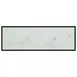 fekete TV-szekrény fehér márvány mintás üveggel 120x40x40 cm