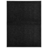 fekete kimosható lábtörlő 90 x 120 cm