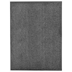 antracitszürke kimosható lábtörlő 90 x 120 cm