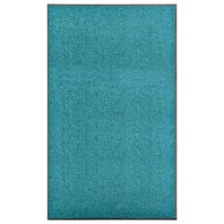 ciánkék kimosható lábtörlő 90 x 150 cm