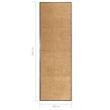 krémszínű kimosható lábtörlő 60 x 180 cm