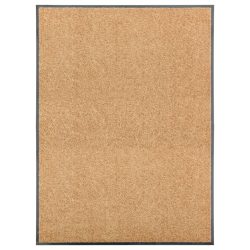 krémszínű kimosható lábtörlő 90 x 120 cm