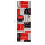 Cuisine" mosható konyhai szőnyeg 60 x 180 cm"