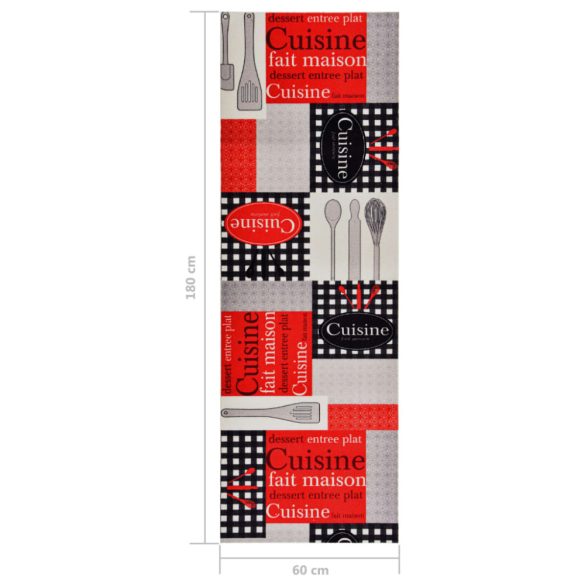 Cuisine" mosható konyhai szőnyeg 60 x 180 cm"