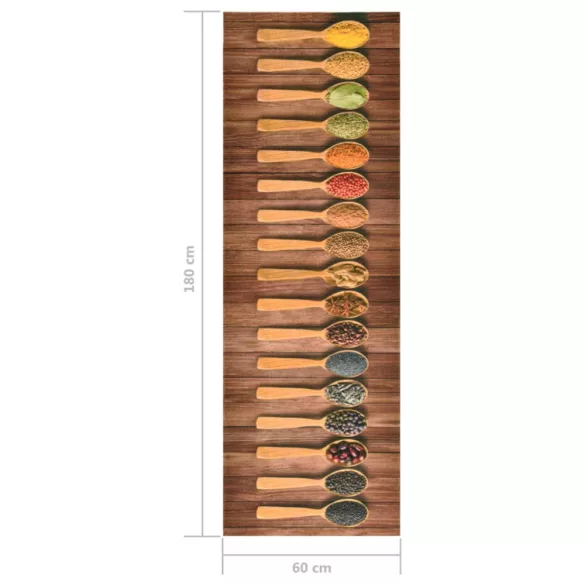 Spoon" mosható konyhai szőnyeg 60 x 180 cm"