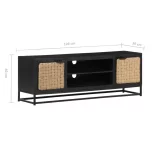 tömör mangófa TV-szekrény 120 x 30 x 40 cm