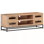 tömör akácfa TV-szekrény 110 x 30 x 40 cm