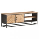 tömör akácfa TV-szekrény 120 x 30 x 40 cm