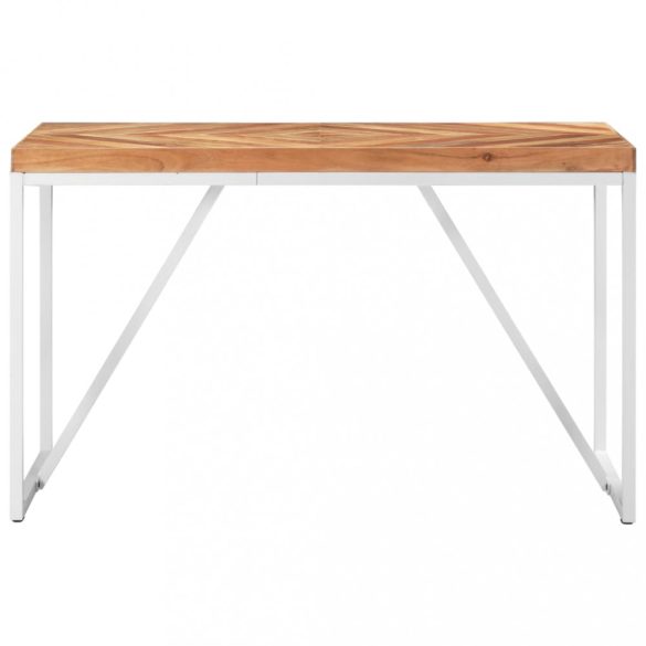 tömör akác és mangófa étkezőasztal 120 x 60 x 76 cm