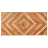 tömör akác és mangófa étkezőasztal 120 x 60 x 76 cm