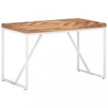 tömör akác és mangófa étkezőasztal 120 x 60 x 76 cm