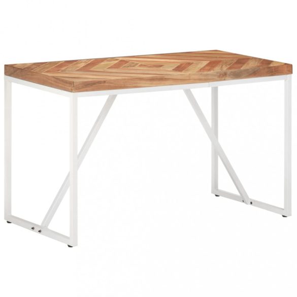 tömör akác és mangófa étkezőasztal 120 x 60 x 76 cm