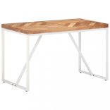 tömör akác és mangófa étkezőasztal 120 x 60 x 76 cm