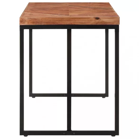 tömör akác és mangófa étkezőasztal 120 x 60 x 76 cm