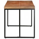 tömör akác és mangófa étkezőasztal 140 x 70 x 76 cm