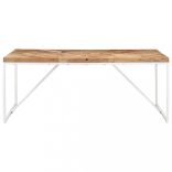 tömör akácfa és mangófa étkezőasztal 180 x 90 x 76 cm