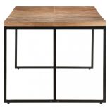 tömör akác és mangófa étkezőasztal 200 x 90 x 76 cm