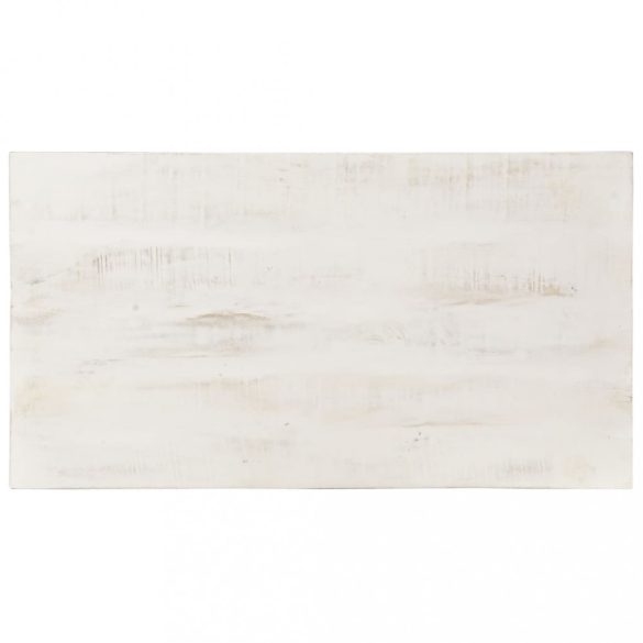 fehér tömör mangófa dohányzóasztal 110 x 60 x 45 cm