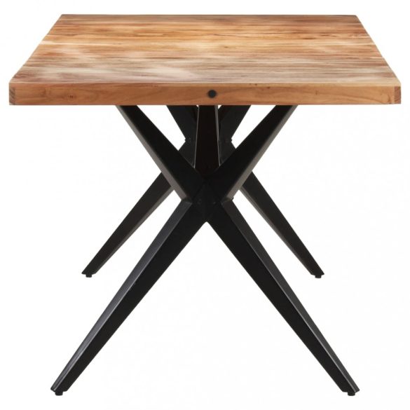 tömör akácfa étkezőasztal 160 x 80 x 76 cm