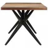 tömör újrahasznosított fa étkezőasztal 200 x 90 x 76 cm