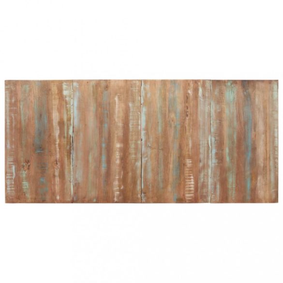 tömör újrahasznosított fa étkezőasztal 200 x 90 x 76 cm